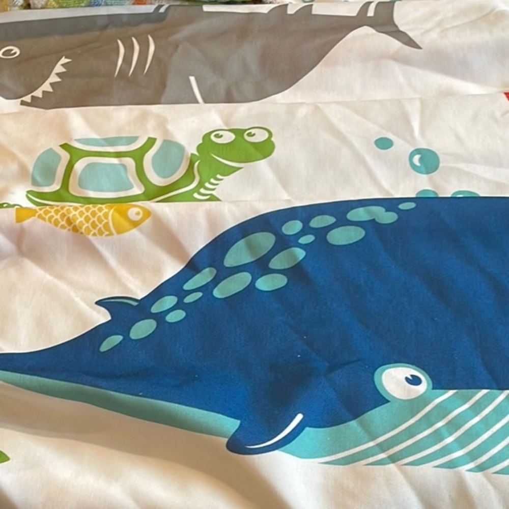 Circo Bath Rug and Shower Curtain Ocean-Inspired Design
